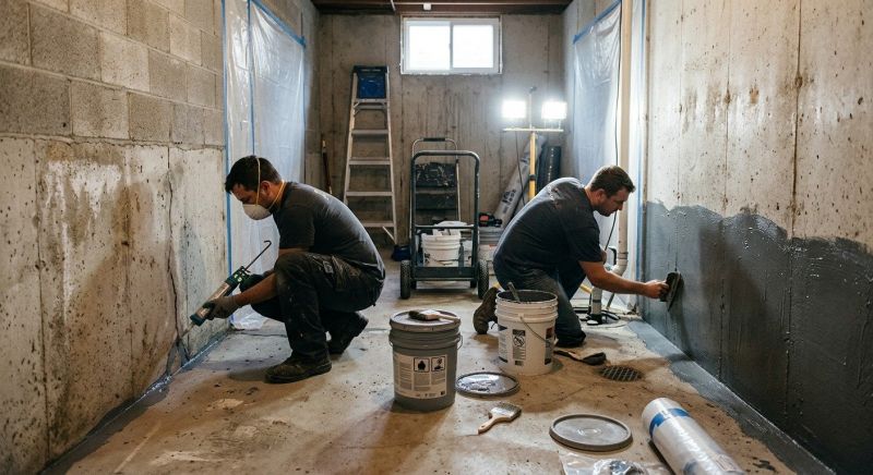 Basement Walls Waterproofing in Fredericksburg, VA